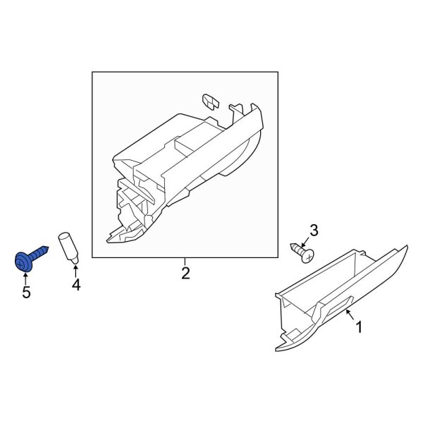 Glove Box Support Screw