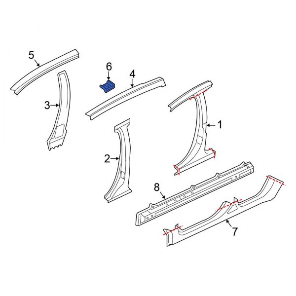 Roof Side Rail Bracket