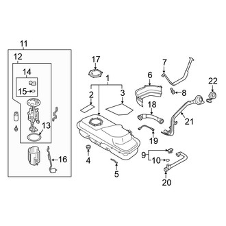 Mitsubishi OE - Fuel System Components (GT / SEL)