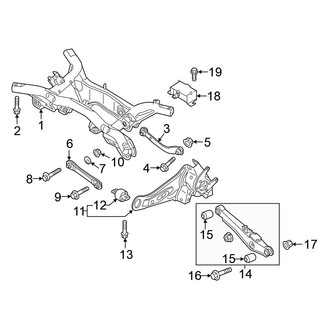 Mitsubishi OE - Rear Suspension - Suspension Components (GT / SE / SEL AWD)