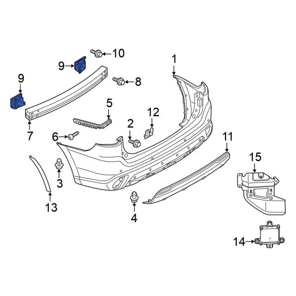 Bumper Impact Bar Bracket