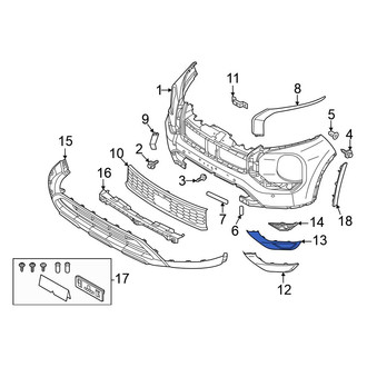 Mitsubishi OE - Front Left Lower Bumper Trim