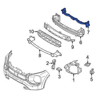 Mitsubishi OE - Front Upper Bumper Cover Reinforcement