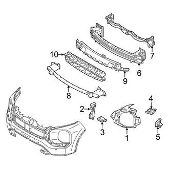 Mitsubishi OE - Front Bumper - Bumper & Components (Structure & Mounting), (ES / SE / SEL)