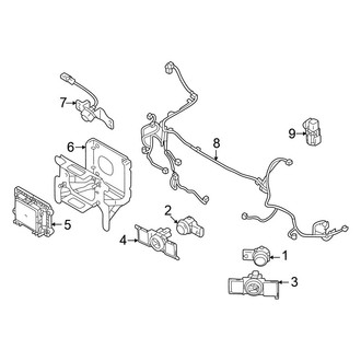 Mitsubishi OE - Front Bumper - Electrical Components