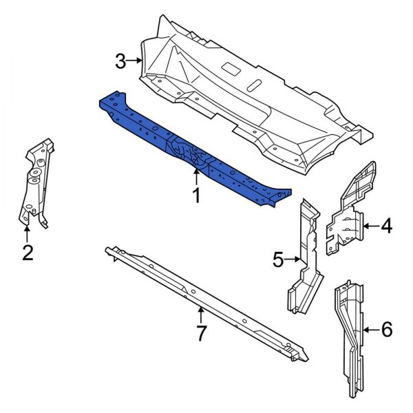 Radiator Support Tie Bar