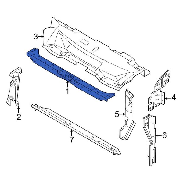 Radiator Support Tie Bar