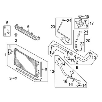 Mitsubishi OE - Cooling - Radiator & Components