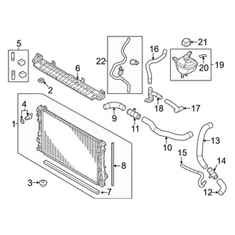 Mitsubishi OE - Cooling - Radiator & Components (ES / Platinum Edition / Ralliart / SE / SEL / SEL Black Edition)
