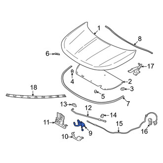 Mitsubishi OE - Front Hood Latch