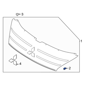 Mitsubishi OE - Grille Retainer