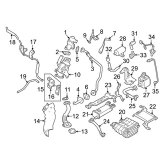 Mitsubishi OE - Emission System - Emission Components (ES / SE / SE Tech / SEL / SEL Premium / SEL Touring)