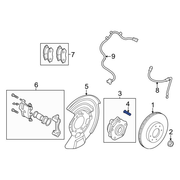 Wheel Lug Stud