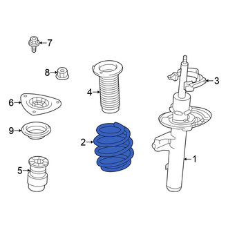 Mitsubishi OE - Front Coil Spring