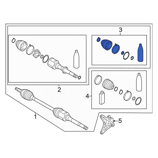 CV Joint Boot Kit