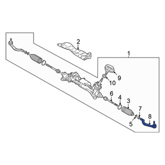 Mitsubishi OE - Left Outer Steering Tie Rod End
