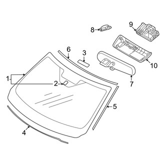 Mitsubishi OE - Windshield - Glass (ES / SE / SEL)
