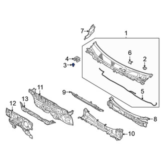 Mitsubishi OE - Cowl Cover Clip
