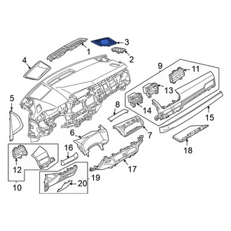 Mitsubishi OE - Front Left Speaker Cover