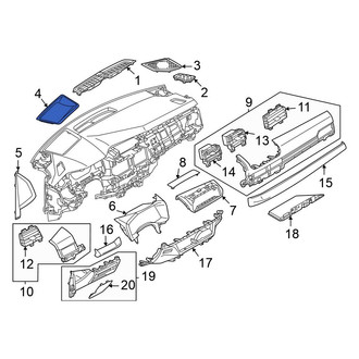 Mitsubishi OE - Left Lower Instrument Panel Cover