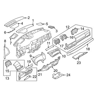 Mitsubishi OE - Instrument Panel Components (ES / SE / SEL)
