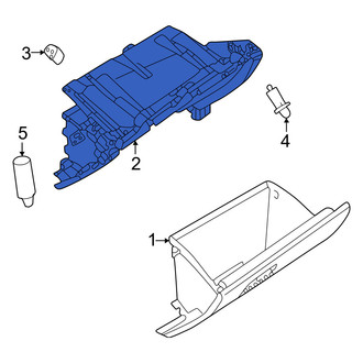 Mitsubishi OE - Front Glove Box Housing