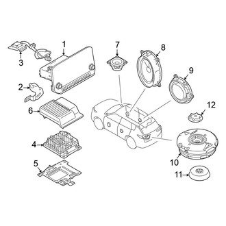 Mitsubishi OE - Instrument Panel - Sound System (ES / SE / SEL)