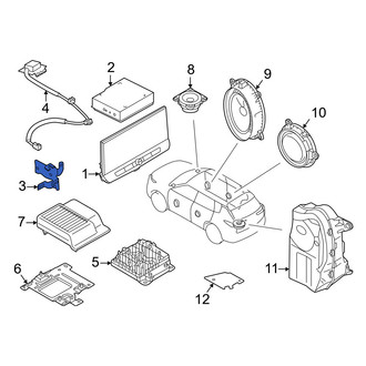 Mitsubishi OE - Left GPS Navigation Control Module Bracket