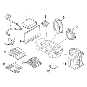 Mitsubishi OE - Instrument Panel - Sound System (ES / SE / SEL)