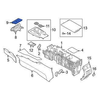 Mitsubishi OE - Front Console Mat