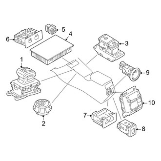 Mitsubishi OE - Console - Electrical Components (ES / SE / SEL)