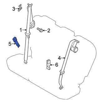 Mitsubishi OE - Center Right Seat Belt Receptacle