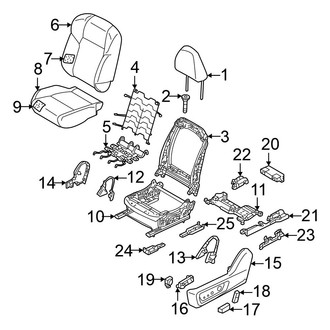 Mitsubishi OE - Seats & Tracks - Driver Seat Components (With Power)