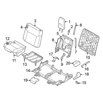 Mitsubishi OE - Seats & Tracks - Third Row Seats (ES / SE)