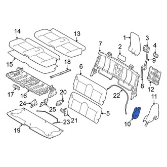 Mitsubishi OE - Rear Right Seat Trim Panel