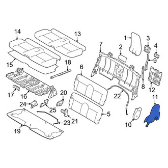 Mitsubishi OE - Rear Right Seat Back Recliner Adjustment Mechanism Cover