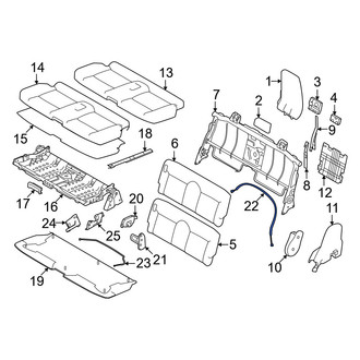 Mitsubishi OE - Rear Right Upper Folding Seat Release Cable