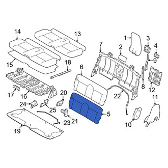 Mitsubishi OE - Rear Seat Back Cushion Cover