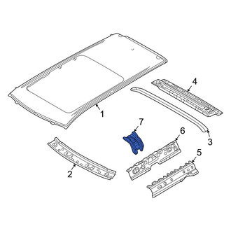 Mitsubishi OE - Left Roof Side Rail Bracket