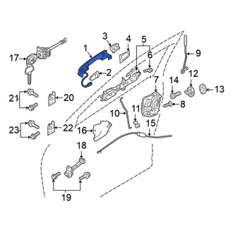 Mitsubishi OE - Front Left Outer Exterior Door Handle