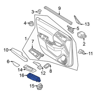 Mitsubishi OE - Front Left Door Window Switch