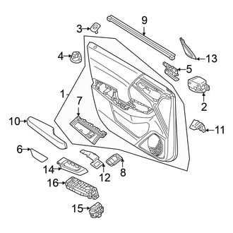Mitsubishi OE - Front Door - Interior Trim