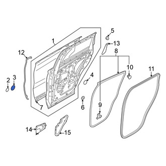 Mitsubishi OE - Rear Door Plug
