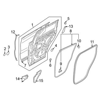Mitsubishi OE - Rear Door - Door & Components