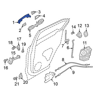 Mitsubishi OE - Front Left Outer Exterior Door Handle