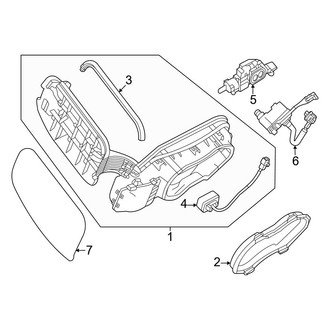 Mitsubishi OE - Quarter Panel & Components (Charging Port), (ES / SE / SE Tech / SEL / SEL Premium / SEL Touring)