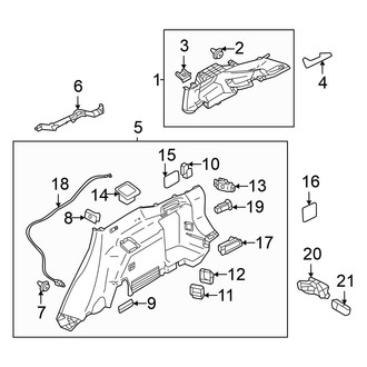 Mitsubishi OE - Quarter Panel - Interior Trim (ES / SE / SEL)
