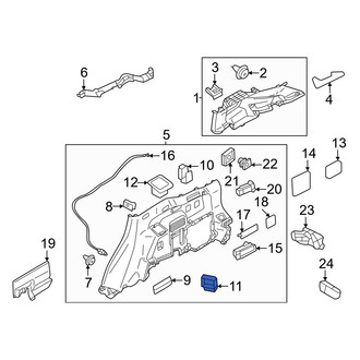 Mitsubishi OE - Rear Lower Tie Down Hook