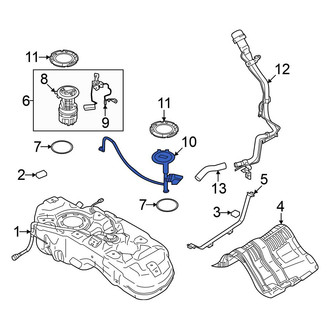 Mitsubishi OE - Left Fuel Sender and Hanger Assembly