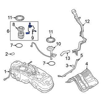 Mitsubishi OE - Right Fuel Sender and Hanger Assembly